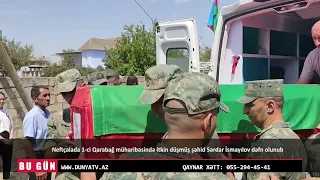 Neftçalada 1 ci Qarabağ müharibəsində itkin düşmüş şəhid Sərdar İsmayılov dəfn olunub