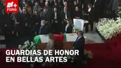 Homenaje póstumo a Cuauhtémoc Cárdenas en Bellas Artes: Realizan guardias de honor