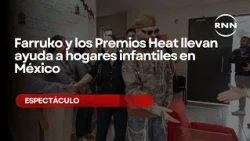 Farruko and the Heat Awards bring aid to children's homes in Mexico