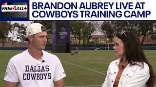 Sam goes one-on-one with Cowboys kicker Brandon Aubrey