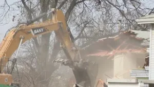 Demolition of current Parade Park homes underway