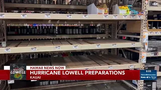 Kauai residents stock up, prepare as Hurricane Lowell nears