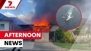Sydney home destroyed in fierce fire; Pacific leaders debate China missile test response | 7NEWS