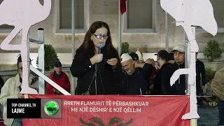 Top Channel/ “Populli s’të do”, protestuesit: Skandali i SHISH nuk është rozë, por rënia e shtetit