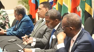 CMC Reports - CARICOM Heads of Government Meeting (July 5-8) Monday Evening Report
