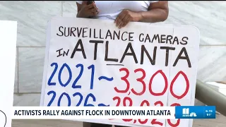 Group rallies against Flock cameras in Atlanta