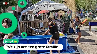 A month-long party in this street: 'This is my vacation'