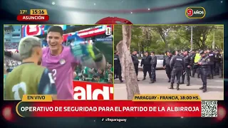 Security operation for Paraguay vs. France
