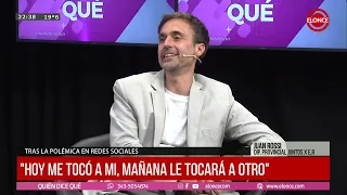 Juan Rossi responds to the accusations following the social media controversy