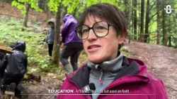 In Thônes, school also takes place in the forest