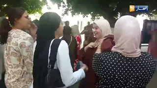 Watch the moment the Baccalaureate exam results are announced at Frantz Fanon High School in Bab ...