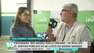 Sierra Grande: sortean 60 lotes con servicios para familias de la localidad