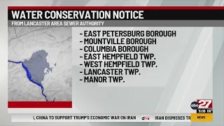 Lancaster County residents told to conserve water after power failure at sewer authority plant