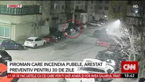 Piroman care incendia pubele, arestat pereventiv pentru 30 de zile