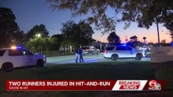 Two runners injured in hit-and-run crash