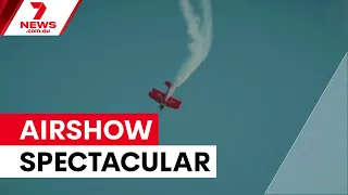 Aussie aviator dazzles at world's biggest airshow | 7NEWS
