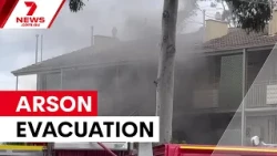 Port Melbourne arson forces social housing evacuation | 7NEWS