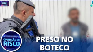 Em cana! Estuprador foragido é preso em boteco pela polícia