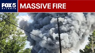 Massive fire at South Fulton recycling facility | FOX 5 News