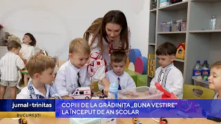 Copiii de la Grădinița „Buna Vestire” a Patriarhiei Române, la început de an școlar