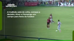 The tradition is back, the final begins, River and Flamengo on the field for a football celebration