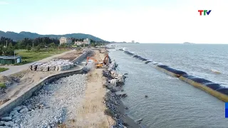 Hai Tien sea embankment project faces challenges due to shortage of riprap materials | Thanh Hoa ...