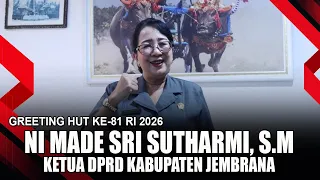 INDONESIAN INDEPENDENCE DAY GREETING FROM THE SPEAKER OF JEMBRANA REGENCY DPRD