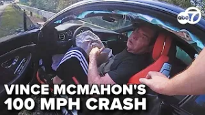 Former WWE owner Vince McMahon crashes car in front of state police