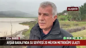 Avşar Barajı'nda su seviyesi 20 milyon metreküpe ulaştı