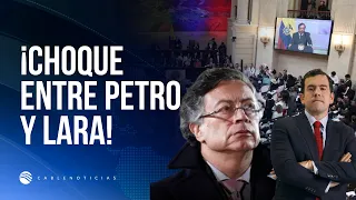 Tension escalates between Petro and Rodrigo Lara following the Congressional election