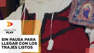 Sewing machines don't stop these days in Huesca