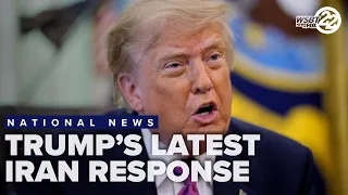 Trump warns of bigger response if Iran keeps targeting US forces and shipping