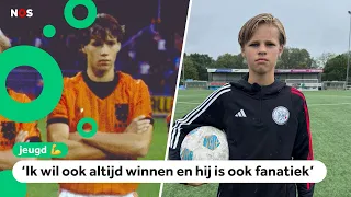 13-year-old Daan plays young soccer player Van Basten in TV series