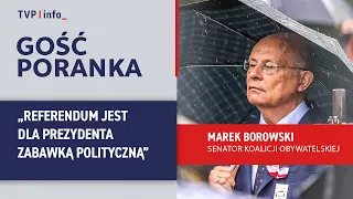 Marek Borowski: The referendum is a political toy for the president | MORNING GUEST