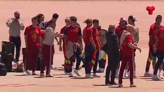 La recepció a Dani Olmo, al setembre