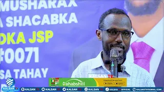 Guddoomiyaha Degmada Cadaado Faarax "Musharrax Ciise Maxamed Cabdi Ku soo Dhawoow Cadaado, "