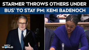 Keir Starmer News | Kemi Badenoch Slams Starmer: “Throws Others Under Bus” to Stay PM