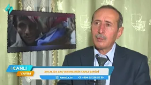 Xocalıda baş verənlərin canlı şahidi | Canlı Yayım