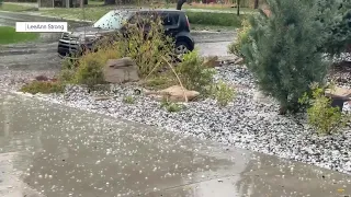 Fast-moving storm brings damaging hail to Midway neighborhood