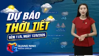 Weather Forecast for the Night of September 11 and Day of September 12, 2026