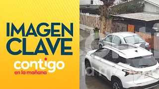 FOOTAGE of criminals fleeing after murdering a police officer in Renca - Contigo en la Mañana