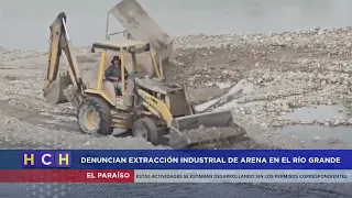 Residents report sand extraction in the Río Grande
