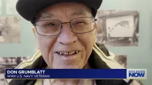 Local WWII Veteran Headlines Ceremony