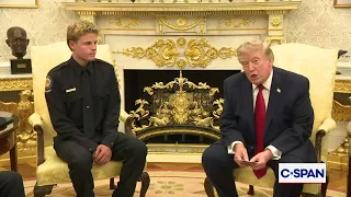 Trump honors 16-year-old "hero" lifeguard