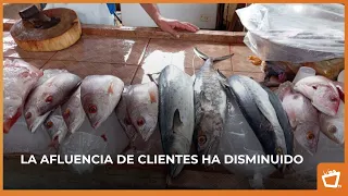 Seafood and fish vendors report slow sales