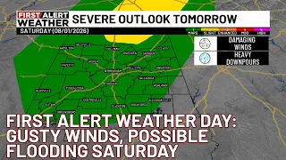 Severe storms possible Saturday