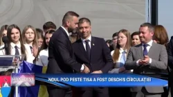MANIFEST p5 THE NEW BRIDGE OVER THE TISA RIVER HAS BEEN OPENED TO TRAFFIC