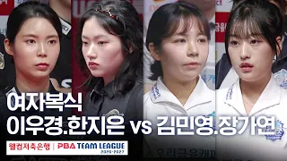 Women's Doubles | Jang Ga-yeon & Kim Min-young vs. Han Ji-eun & Lee Woo-kyung | 2026-27 Welcome S...