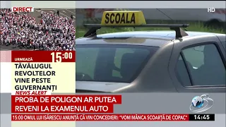 Proba de poligon ar putea reveni la examenul auto