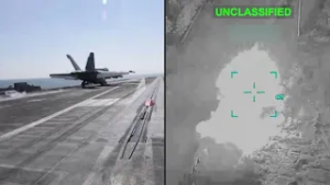 US army images show aircraft taking off and strikes on Iran targets